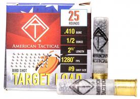 ATI Target .410 Ammo 2.5" #9 Shot 25rd Box - ATIAC4109 ATI Target .410 Ammo 2.5" #9 Shot 25rd Box - ATIAC4109