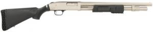 Mossberg & Sons 590 12 GA 6+1 18.50" Barrel, Silver Marinecote Barrel/Receiver, Cylinder Bore Choke, Synthetic Flex Stock, Man - 52152