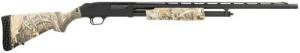 Mossberg & Sons 500 20 GA 5+1 24" Vent Rib Barrel, Black Parkerized Barrel/Receiver, Realtree Max-4 Flex Stock, Fiber Optic Si