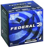Federal Game-Shok 20 GA 3" Ammo 1 1/4oz #5 25 Rounds Box - H2585 Federal Game-Shok 20 GA 3" Ammo 1 1/4oz #5 25 Rounds Box - H2585
