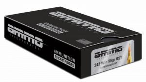 Ammo Inc 243W095SSTA20 Signature 243 Win 95 gr Super Shock Tip (SST) 20 Per Box/10 Cs - 1152