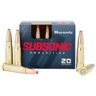 Hornady Subsonic 7.62x39 255gr 20rd Box - 80787