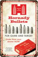Hornady 99145 Bullets Tin Sign Rustic Red White Aluminum 12" x 18" - 156 Hornady 99145 Bullets Tin Sign Rustic Red White Aluminum 12" x 18" - 156