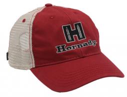 Hornady 99231 Hornady Cap Mesh Cap White Red Structured - 156
