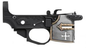 Spikes Tactical Rare Breed Crusader 9mm Luger, Black Anodized Aluminum with Painted Front for AR-Platform - STLB960PCH