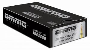 Ammo Inc 270W130SSTA20D Signature 270 Win 130 gr Super Shock Tip (SST) 20 Per Box/10 Cs - 1152