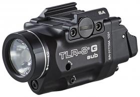 Streamlight 69439 TLR-8 Sub w/Laser Green Laser 500 Lumens 640-660nM Wavelength, Black 141 Meters Beam Distance - 78 Streamlight 69439 TLR-8 Sub w/Laser Green Laser 500 Lumens 640-660nM Wavelength, Black 141 Meters Beam Distance - 78