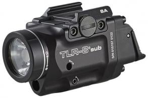 Streamlight 69419 TLR-8 Sub w/Laser Red Laser 500 Lumens 640-660nM Wavelength, Black 141 Meters Beam Distance