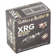 Sellier & Bellot XRG Defense Handgun Ammuntion 380 ACP 77gr HP 1115 fps 25/ct - sb380xa Sellier & Bellot XRG Defense Handgun Ammuntion 380 ACP 77gr HP 1115 fps 25/ct - sb380xa