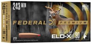 Federal Premium .243 Win 90gr ELD-X 20ct Box - 10 Federal Premium .243 Win 90gr ELD-X 20ct Box - 10