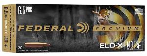 Federal P65PRCELDX1 ELD-X 6.5 PRC 143 gr Extremely Low Drag-eXpanding (ELD-X) 20 Bx/10 Cs - 10 Federal P65PRCELDX1 ELD-X 6.5 PRC 143 gr Extremely Low Drag-eXpanding (ELD-X) 20 Bx/10 Cs - 10