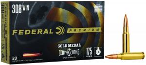 FEDERAL GOLD MEDAL PREMIUM 308 WINCHESTER 175GR 20RD BOX - GM308OTM2 FEDERAL GOLD MEDAL PREMIUM 308 WINCHESTER 175GR 20RD BOX - GM308OTM2
