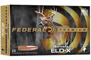 Federal P3006ELDX1 30-06 Cal 175 gr Extremely Low Drag-eXpanding (ELD-X) 20 Bx/10 Cs - 10 Federal P3006ELDX1 30-06 Cal 175 gr Extremely Low Drag-eXpanding (ELD-X) 20 Bx/10 Cs - 10