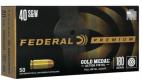Federal Gold Medal Centerfire Pistol 40 S&W 180 gr Full Metal Jacket 50 Per Box - 10