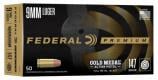 Federal GM9AP1 Gold Medal 9mm Gold Medal 147 gr 50 Bx/10 Cs