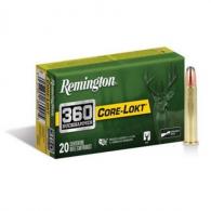 Remington Core-Lokt 360 Buckhammer Ammo 180 gr Soft Point 20rd box - 27742 Remington Core-Lokt 360 Buckhammer Ammo 180 gr Soft Point 20rd box - 27742