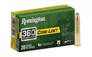 Remington Core-Lokt 360 Buckhammer Ammo 200 gr Soft Point 20rd box - 27743 Remington Core-Lokt 360 Buckhammer Ammo 200 gr Soft Point 20rd box - 27743