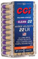 CCI .22 LR 31 gr LN Purple 50 Per Box/ 100 Cs - 954CC CCI .22 LR 31 gr LN Purple 50 Per Box/ 100 Cs - 954CC