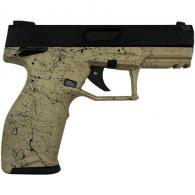 Taurus TX22 Handgun 22LR 16rd Magazines (2) 4" Barrel Black Slide FDE Frame with Black Splatter - 1TX22141SP3