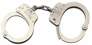 Smith & Wesson Satin Nickel Handcuffs w/Push Pin - 350135 Smith & Wesson Satin Nickel Handcuffs w/Push Pin - 350135