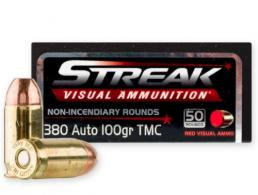 Streak .380 ACP 100gr TMC RED Tracer 50rd - 380100TMC-STRK-RED-5