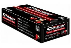 Streak .45 ACP 230gr TMC RED Tracer 50rd - 45230TMC-STRK-RED-50 Streak .45 ACP 230gr TMC RED Tracer 50rd - 45230TMC-STRK-RED-50