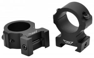 Warne V602M Vapor Horizontal Ring Set Matte Black 1" Tube High - 438 Warne V602M Vapor Horizontal Ring Set Matte Black 1" Tube High - 438