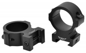 Warne V615M Vapor Horizontal Ring Set Matte Black 30mm Tube High - 438 Warne V615M Vapor Horizontal Ring Set Matte Black 30mm Tube High - 438