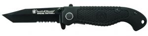 Smith & Wesson Knives Special Tactical 3.50" Folding Part Serrated Stainless Steel Blade 4.60" Black - CKTACBSCP Smith & Wesson Knives Special Tactical 3.50" Folding Part Serrated Stainless Steel Blade 4.60" Black - CKTACBSCP