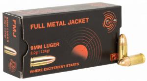 Foxtrot LLC 210040050 9mm 124 gr Full Metal Jacket (FMJ) 50 Per Box/20 Cs - 1105