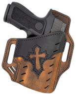 Versacarry UGA2BRN Guardian Arc Angel Edition OWB Size 02 Black/Brown Leather Belt Slide Right Hand - 707