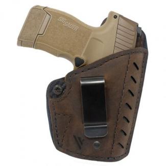 Versacarry CFD2112 Comfort Flex Deluxe IWB Size 02 Brown Leather Belt Clip Right Hand