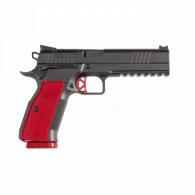 Dan Wesson DWX 9mm 5" Black 19+1 Red Aluminum grips Light rail - 92001