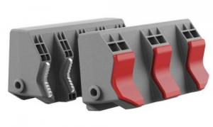 Real Avid Smart-Jaws Multi-Fit Sleeves Reversible Gray/Red Rubber Overmold, Fits Master Gun Vise - AVSFJMF