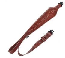 Allen Company Leather Sling Western Scallop - Brown
