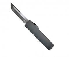 Templar Knife Excalibur Small 3" OTF Tanto Plain Black Oxide Stonewashed Powder Coated D2 Steel Blade/4.50" Black Alumin - XSBR221
