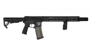 Brigade Firearms Makasi 5.56x45mm NATO 30+1 16", Black, Left Side Charging Handle FAL/Galil Pattern Folding Stock, 12"