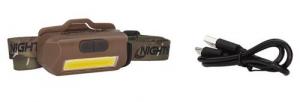 Nightstick USB-4510F Multi-Flood Flat Dark Earth 35/60/250 Lumens Green/Red/White LED Bulb Clip-On/Camo Strap - USB4510F