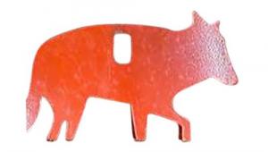 Impact Steel Coyote Target Rimfire Orange Sticker - 44917C Impact Steel Coyote Target Rimfire Orange Sticker - 44917C