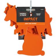 Impact Steel 4-Pack Animal Targets Rimfire Rated - 44924C