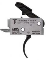 Trigger Tech AR15 Duty Two Stage Triggers Black Curved - AH0-TDB-33-NNC