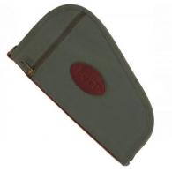 Boyt Harness PP41OD Heart-Shaped Pistol Case made of Waxed Canvas with OD Green Finish, Quilted Flannel Lining - 300 Boyt Harness PP41OD Heart-Shaped Pistol Case made of Waxed Canvas with OD Green Finish, Quilted Flannel Lining - 300