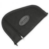 Boyt Harness PP41BLK Heart-Shaped Pistol Case made of Waxed Canvas with Black Finish, Quilted Flannel Lining - 300 Boyt Harness PP41BLK Heart-Shaped Pistol Case made of Waxed Canvas with Black Finish, Quilted Flannel Lining - 300