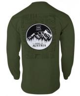 Glock Born in Austria Long Sleeve  OD Green - 96067