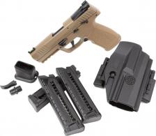 Sig Sauer P322 TACPAC .22 LR Coyote Tan 4" Barrel w/ (3) 20rd Mags & Holster - 322CCOYTACPAC