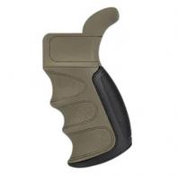 ATI Outdoors A5202347 X1 Flat Dark Earth Suregrip Rubber with Finger Grooves AR Platform - A5202347 ATI Outdoors A5202347 X1 Flat Dark Earth Suregrip Rubber with Finger Grooves AR Platform - A5202347