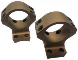 Talley SB950735 Ring/Base Combo Smoked Bronze Cerakote Aluminum 1" Tube Compatible w/ Browning X-Bolt High Rings 1 Pair