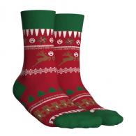 Magpul MAG1372375 Ugly Christmas GingARbread Man L/XL, Multi-Color Polyester/Spandex, Crew Sock - 950