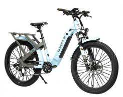 QuietKat Inc Villager Moonstone, Small/Med Frame, Shimano 7-speed, 500 Watt Motor, 20 mph Speed - VIL-50-MNS-16