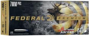 Federal Premium 7mm PRC 155 gr Terminal Ascent 20 Per Box/ 10 Cs - P7PRCTA1 Federal Premium 7mm PRC 155 gr Terminal Ascent 20 Per Box/ 10 Cs - P7PRCTA1